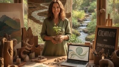 Artwork by Brandi Loge highlighting her conscious design philosophy